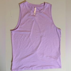 Fabletics Dry-Flex Open Back Tank - Lavender size M
